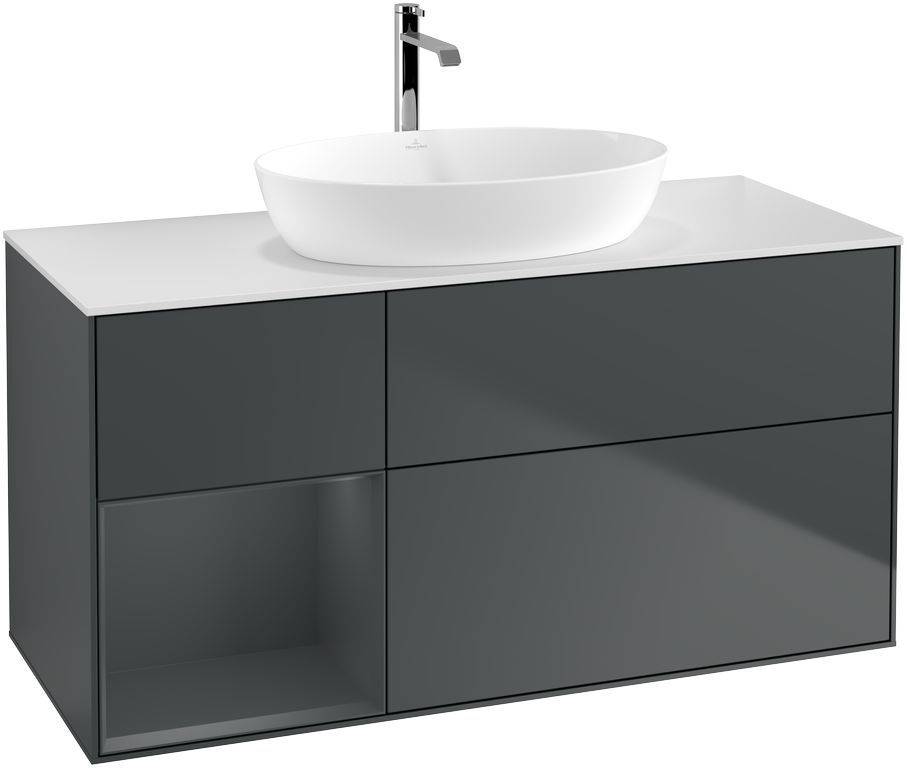 Villeroy & Boch Finion Waschtischunterschrank 1200 x 603 x 501mm, Abdeckplatte weiß matt