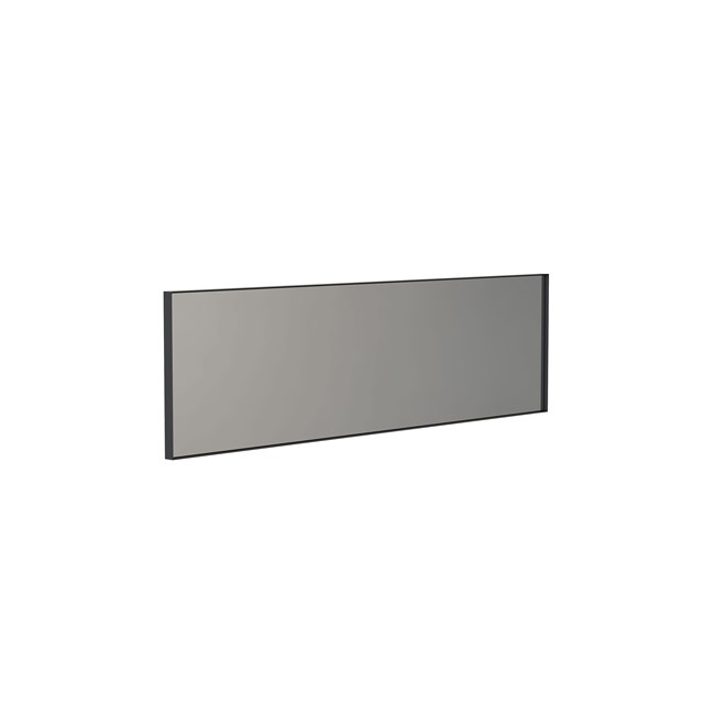 UNU Wandspiegel 4137 mit Rahmen 1400 x 500mm, schwarz matt