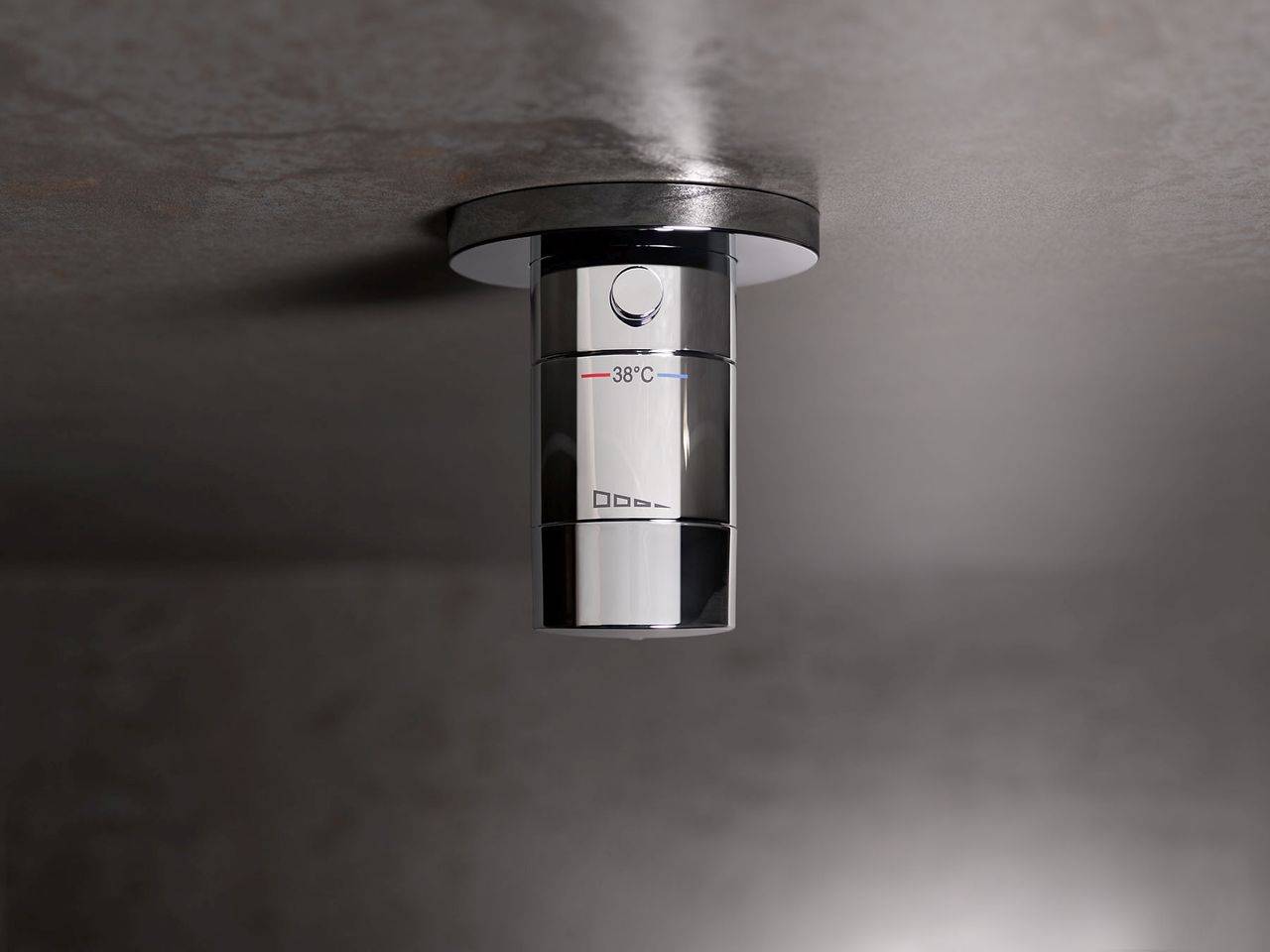 IXMO_solo Set thermostatic fitting with hose connection, round
