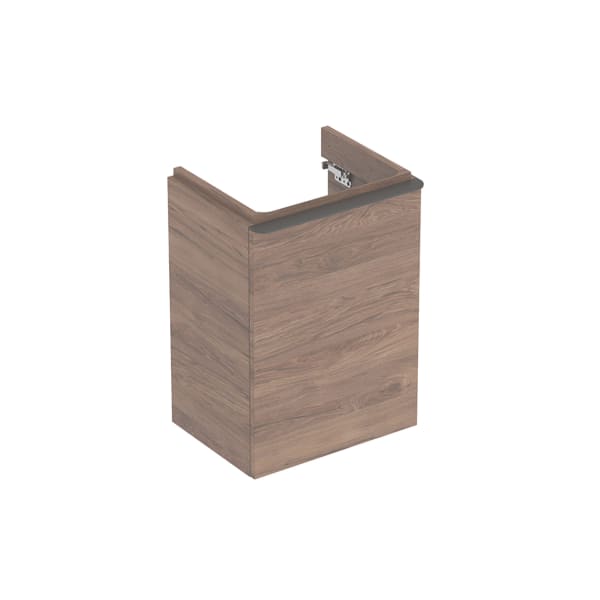 Geberit Smyle Unterschrank für Handwaschbecken 44,2x61,7x35,6cm, Nussbaum
