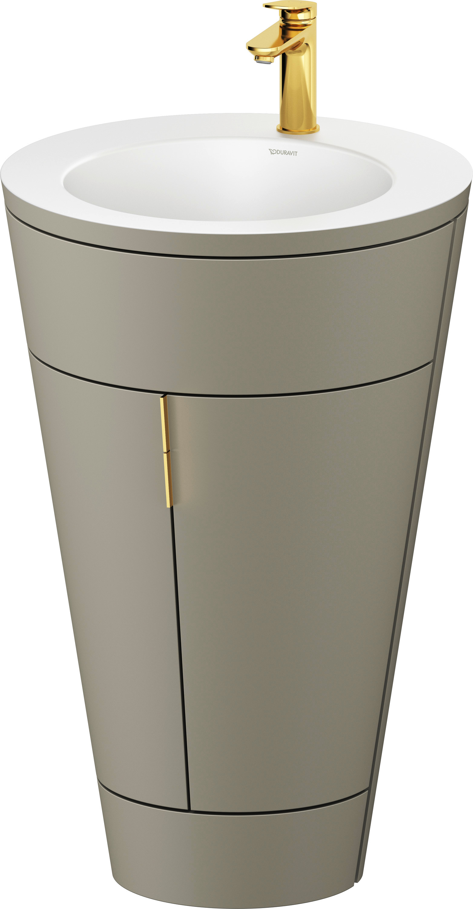 Starck 1 c-bonded washbasin set floor-standing