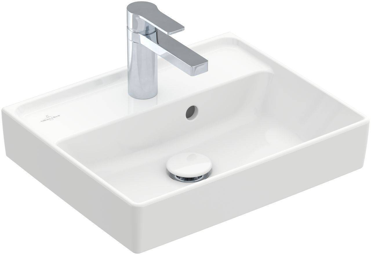 Collaro Handwaschbecken 450 x 370mm 1 Hahnloch, mit Überlauf
