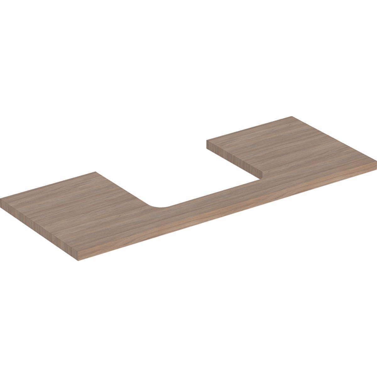 Geberit One Waschtischplatte Ausschnitt mittig, für Aufsatzwaschtisch, 120cm