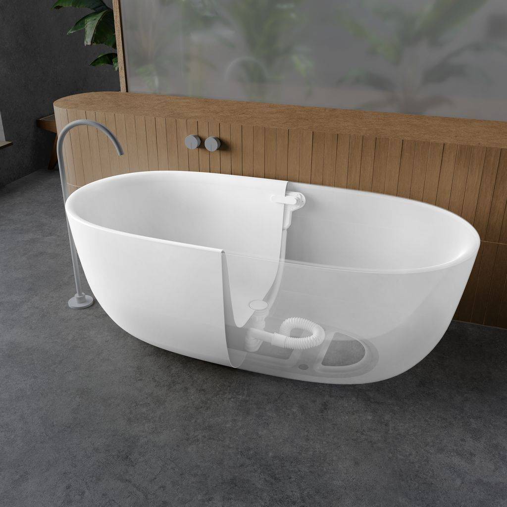 Oyo Duo Meisterstück freistehende Badewanne Modell 1050-4034, 1630 x 770 x 419mm