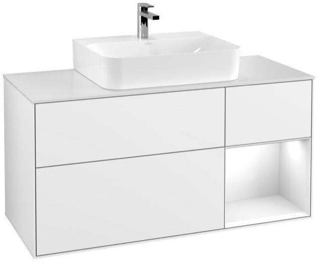 Villeroy & Boch Finion Waschtischunterschrank 1200 x 603 x 501mm, Abdeckplatte weiß matt