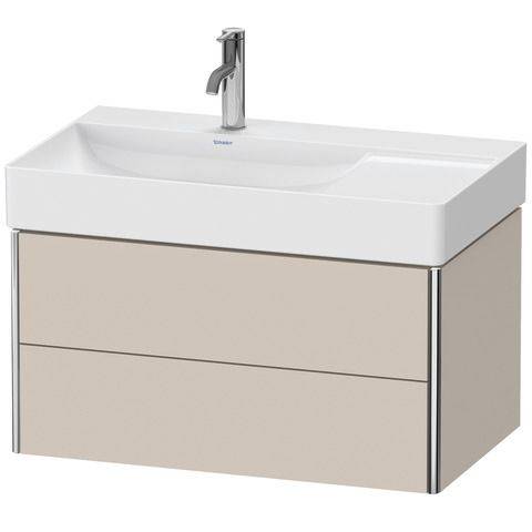 Duravit XSquare Waschtischunterbau wandhängend XS4168, zwei Schubkästen, 784 x 460mm