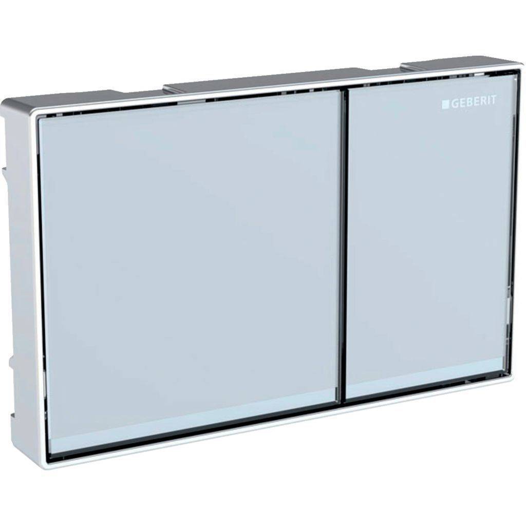 Geberit Omega60 WC-Betätigungsplatte für 2-Mengen-Spülung flächenbündig
