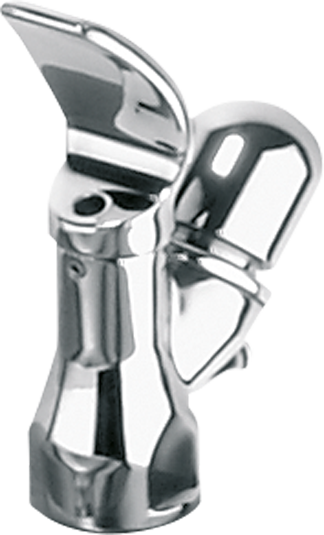 Self-closing drinking fountain fitting