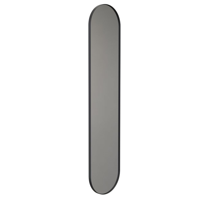 UNU Wandspiegel 4144 oval schwarz matt
