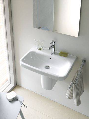 DuraStyle Waschtisch 600 x 440mm, 1 Hahnloch
