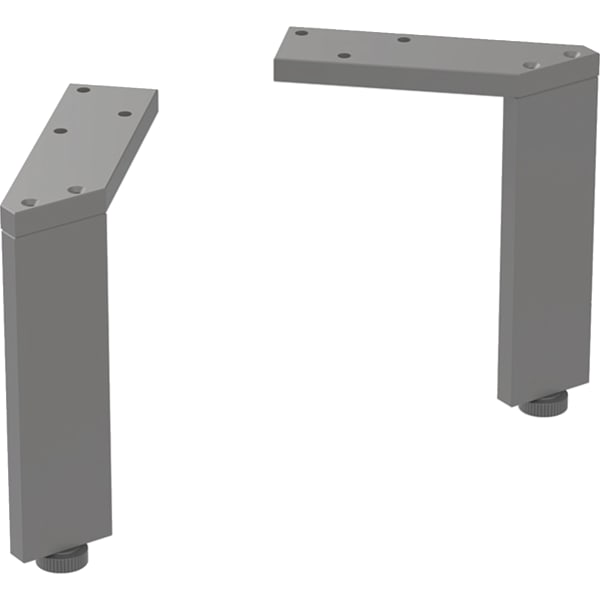 Geberit Möbelfüße, 15cm, 2er Set, lava / pulverbeschichtet matt