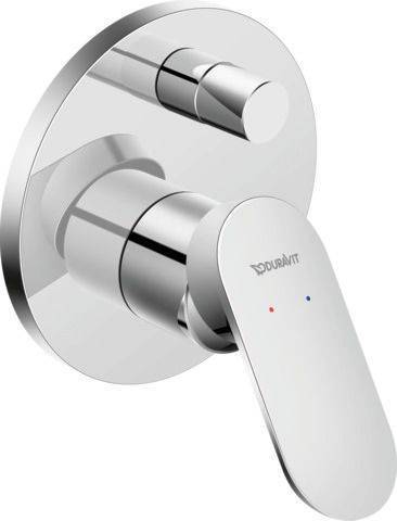 Duravit Wandarmatur mit Einhebelmischer und Umsteller verchr