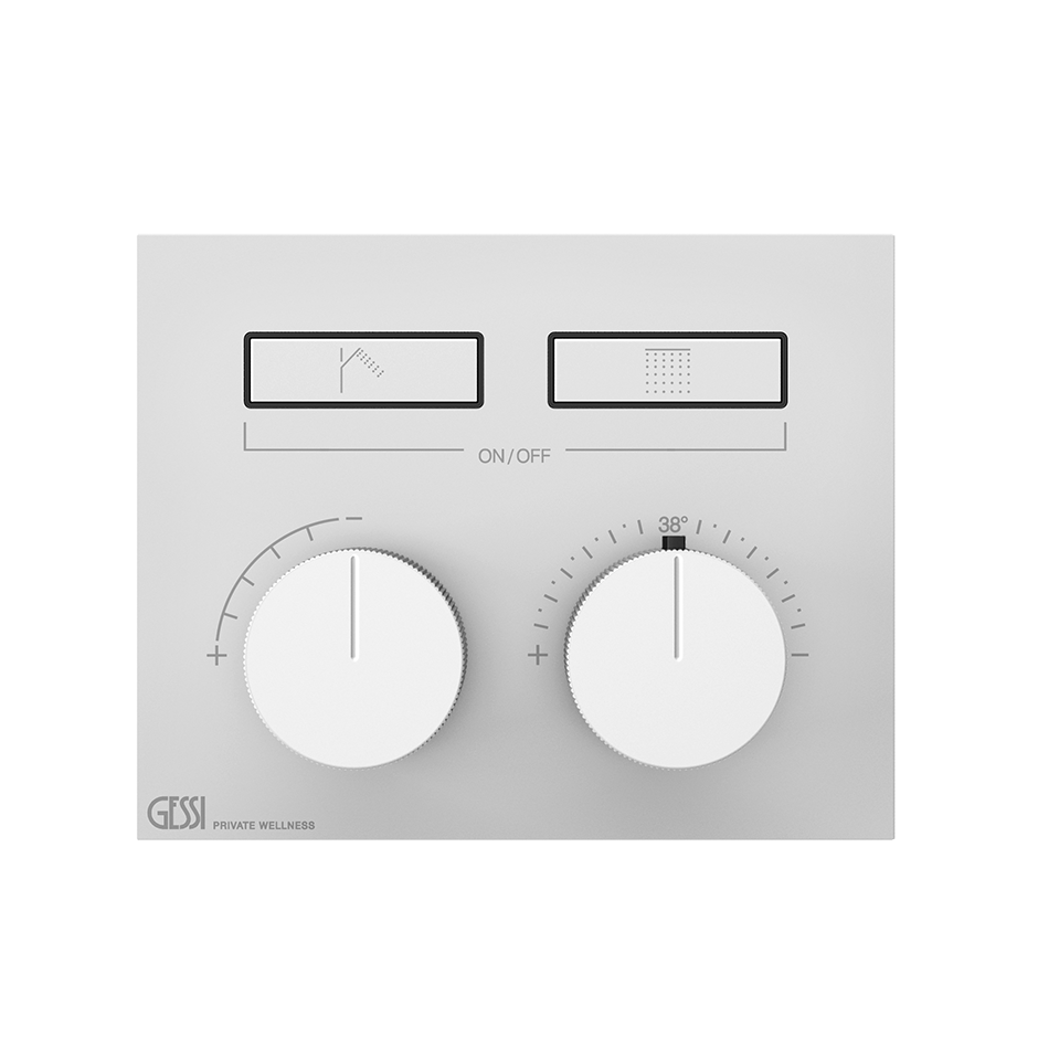 Gessi Hi-Fi Unterputz-Thermostat für 2 Verbraucher