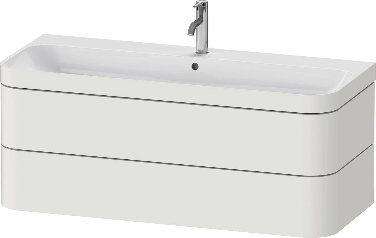Duravit Happy D.2 Plus Möbelwaschtisch c-bonded mit Unterbau, wandhängend, 1175 x 490mm