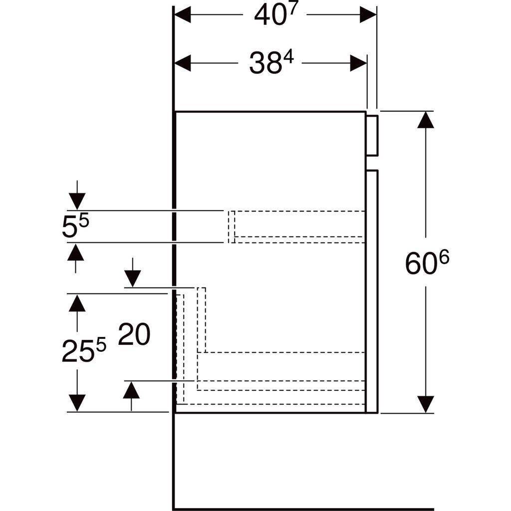 501904001_02 Renova Plan Unterschrank für Waschtisch, für Waschtisch 55cm