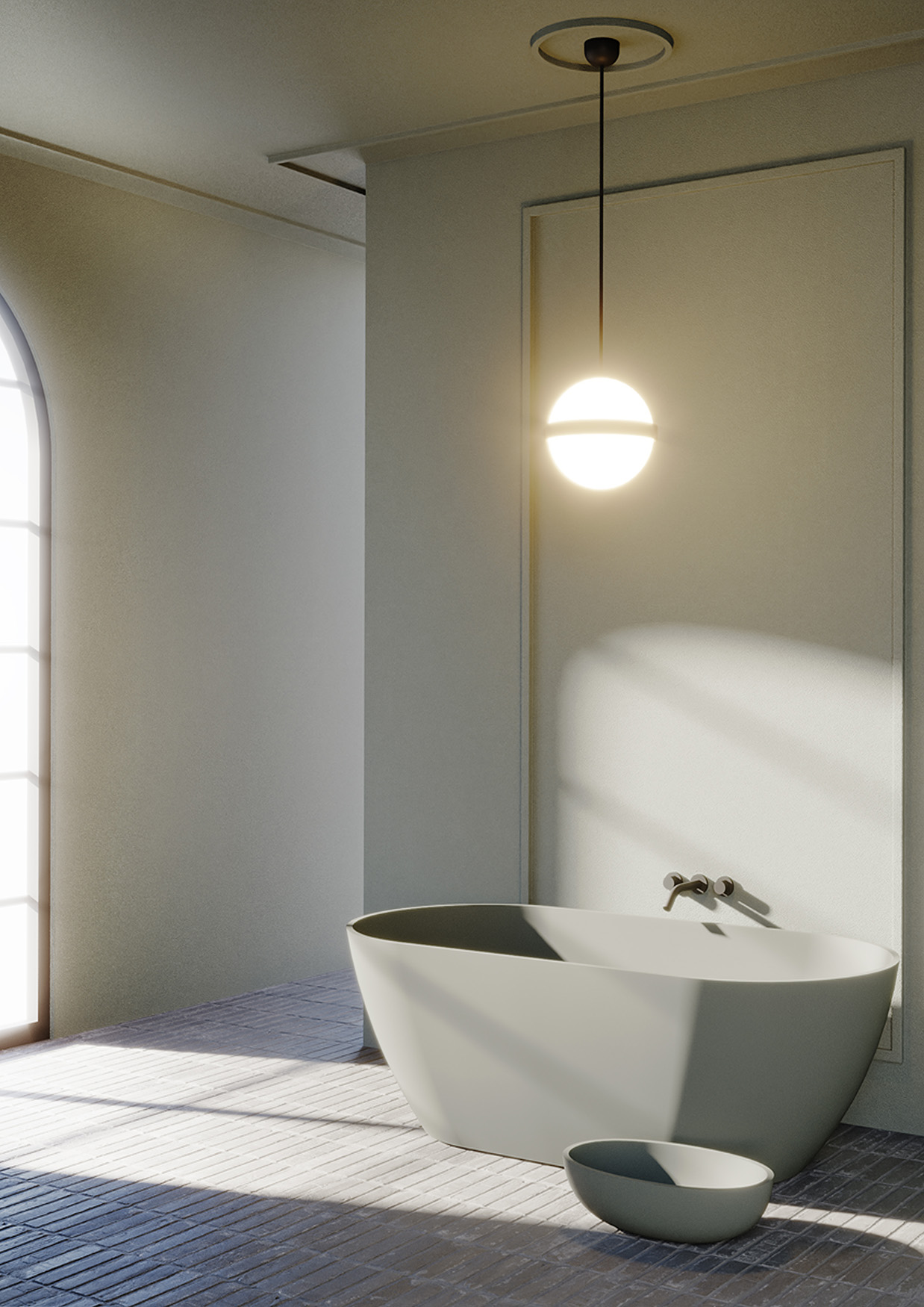 Bilbao 170 Solid Surface freistehende Badewanne 170 x 80 x 55,5cm