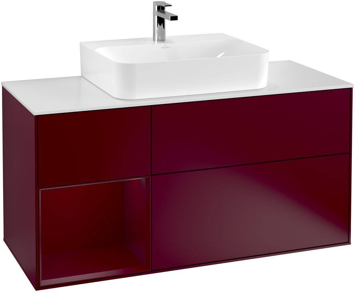 Villeroy & Boch Finion Waschtischunterschrank 1200 x 603 x 501mm, Abdeckplatte weiß matt