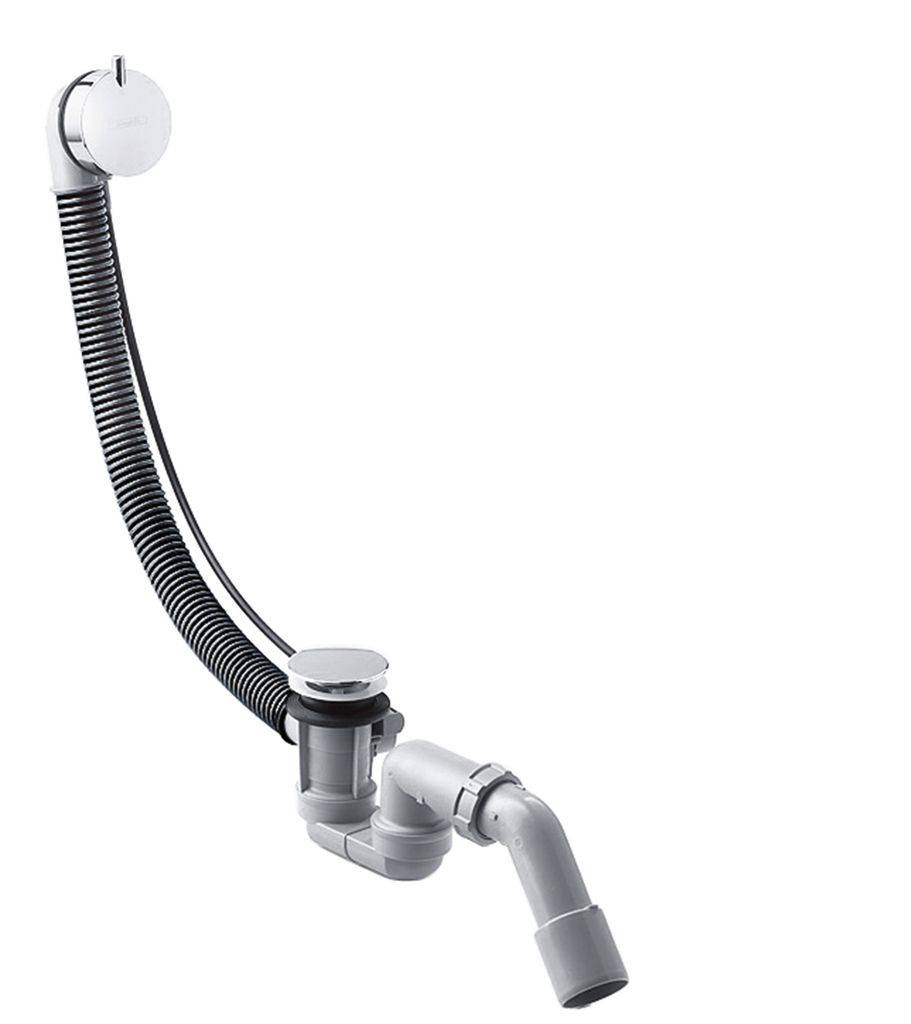 Hansgrohe Komplettset mit Flexaplus S Fertigset und Ab- und Überlaufgarnitur für Normalwannen