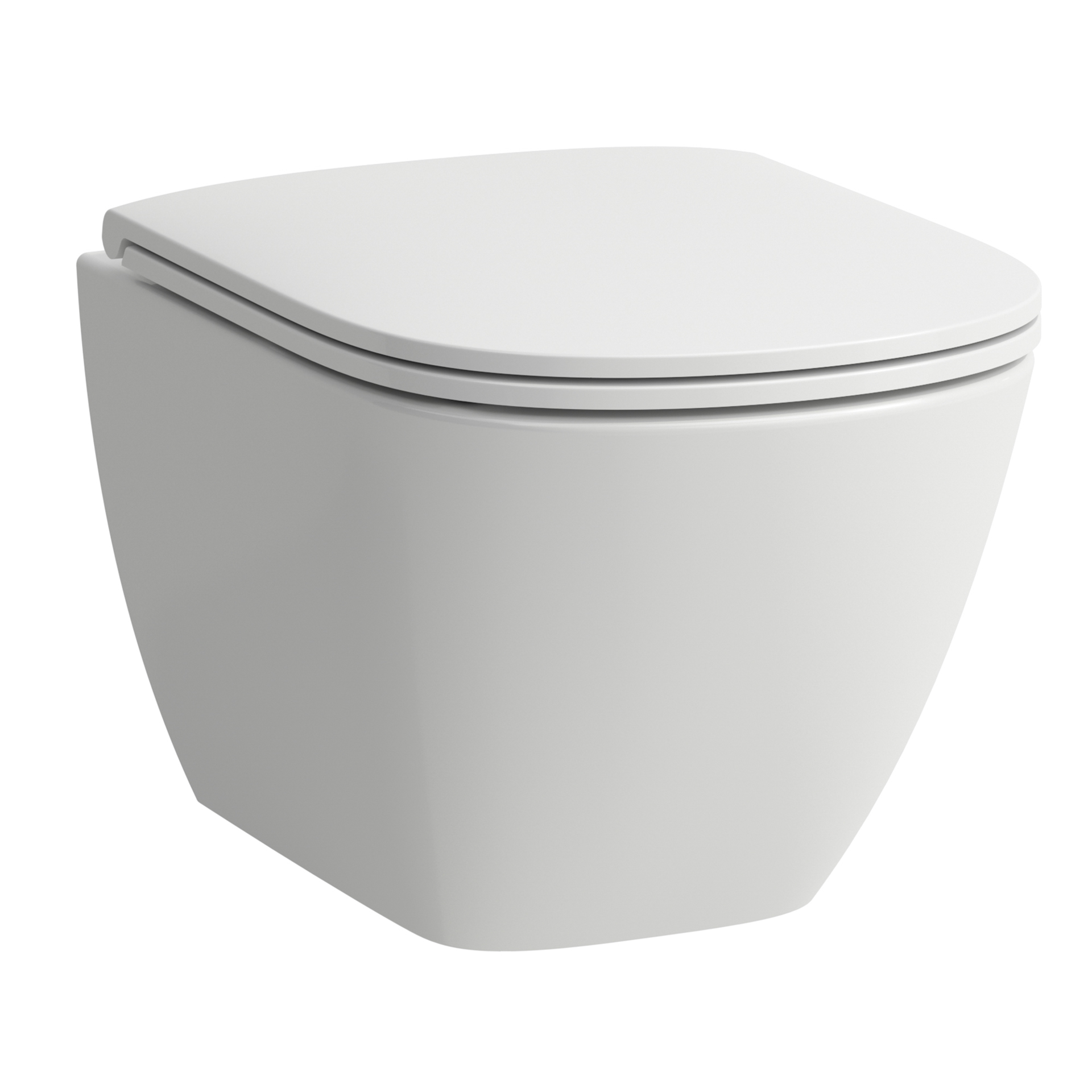 LAUFEN Lua spülrandloses Wand-WC compact Ausf. kurz verdeckte Bef. weiß