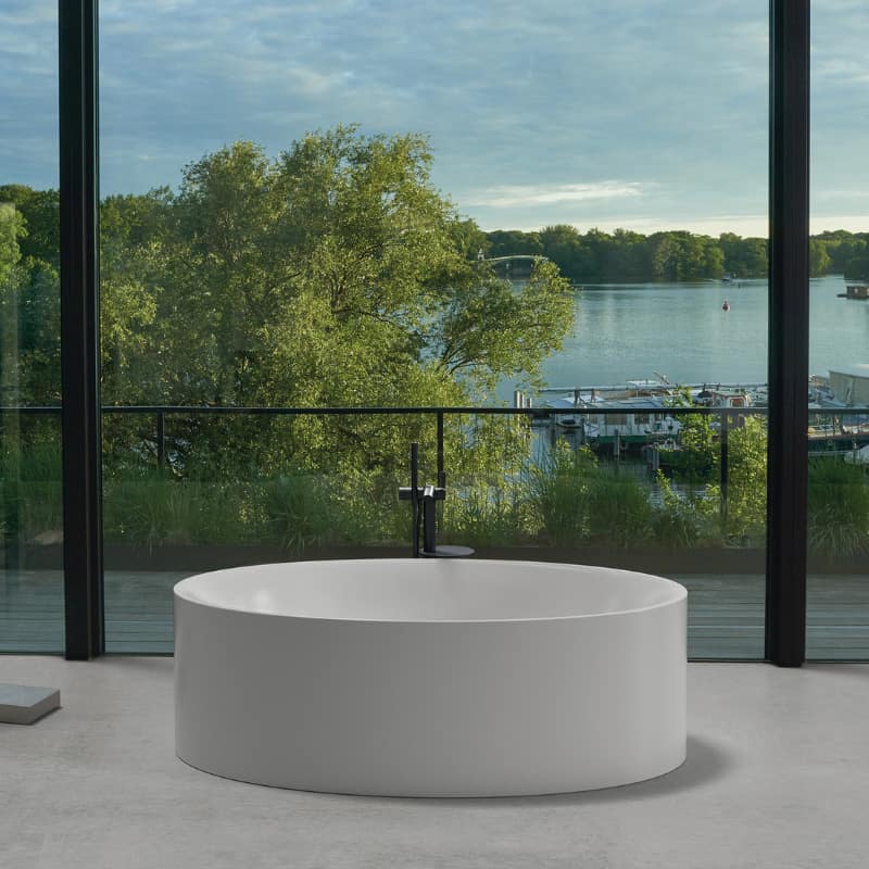 Runde freistehende Badewanne von Bette.