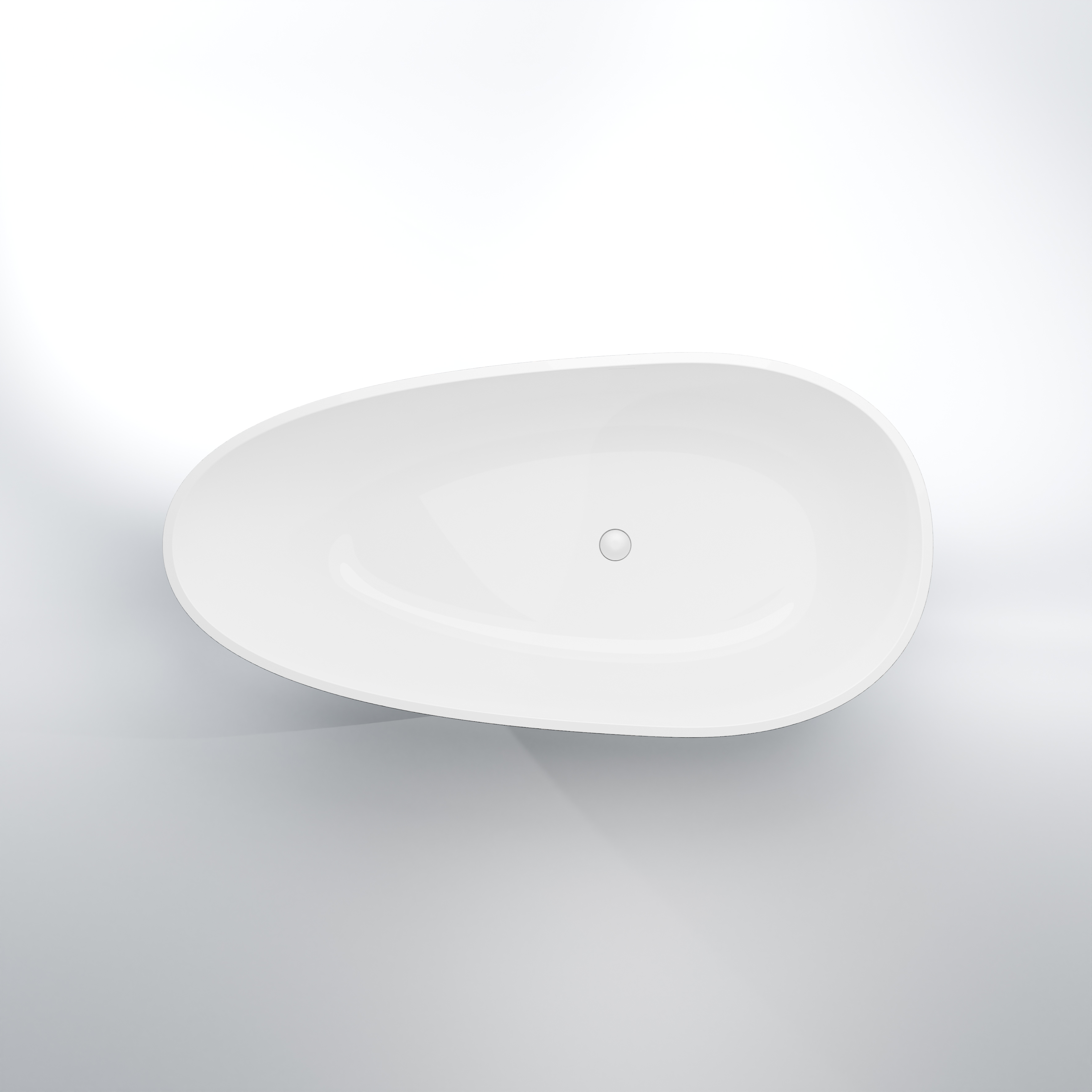 Serie 540 Freistehende Badewanne, Solid Surface