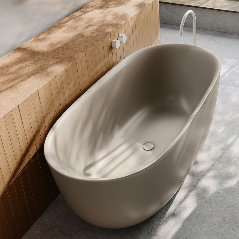 Push-Open Ablauf in Badewanne.