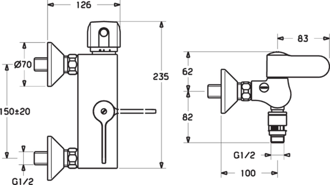 Varox shower mixer