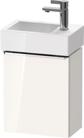 Duravit D-Neo Waschtischunterbau wandhängend mit Möbelgriff chrom