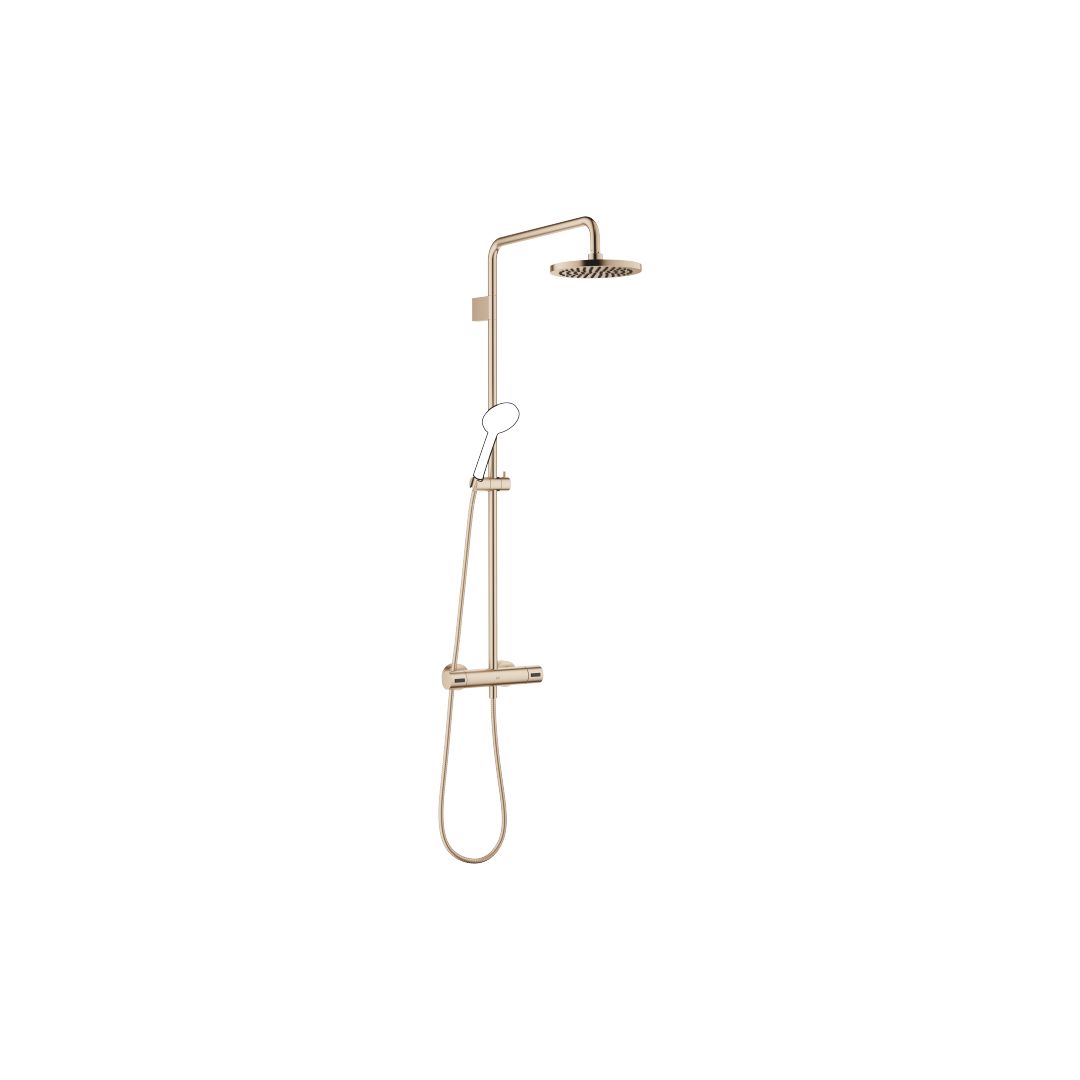 Showerpipe mit Brause-Thermostat, Kopfbrause 220mm