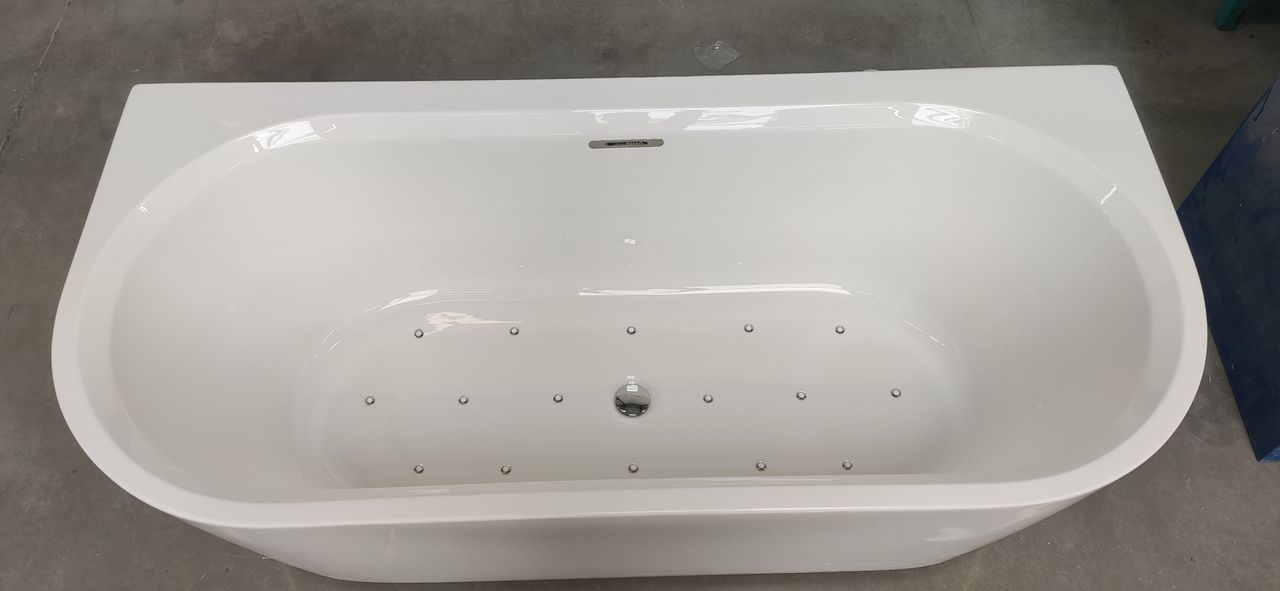 Desire Back2Wall Badewanne mit Sparkle Mood