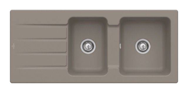 Villeroy & Boch Architectura 80 Spüle inklusive Ablaufgarnitur mit Handbetätigung, 1160 x 510mm