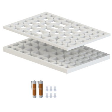 Unterbau für Duschfläche für Kaldewei Nexsys 1000x1400x30/60 mm
