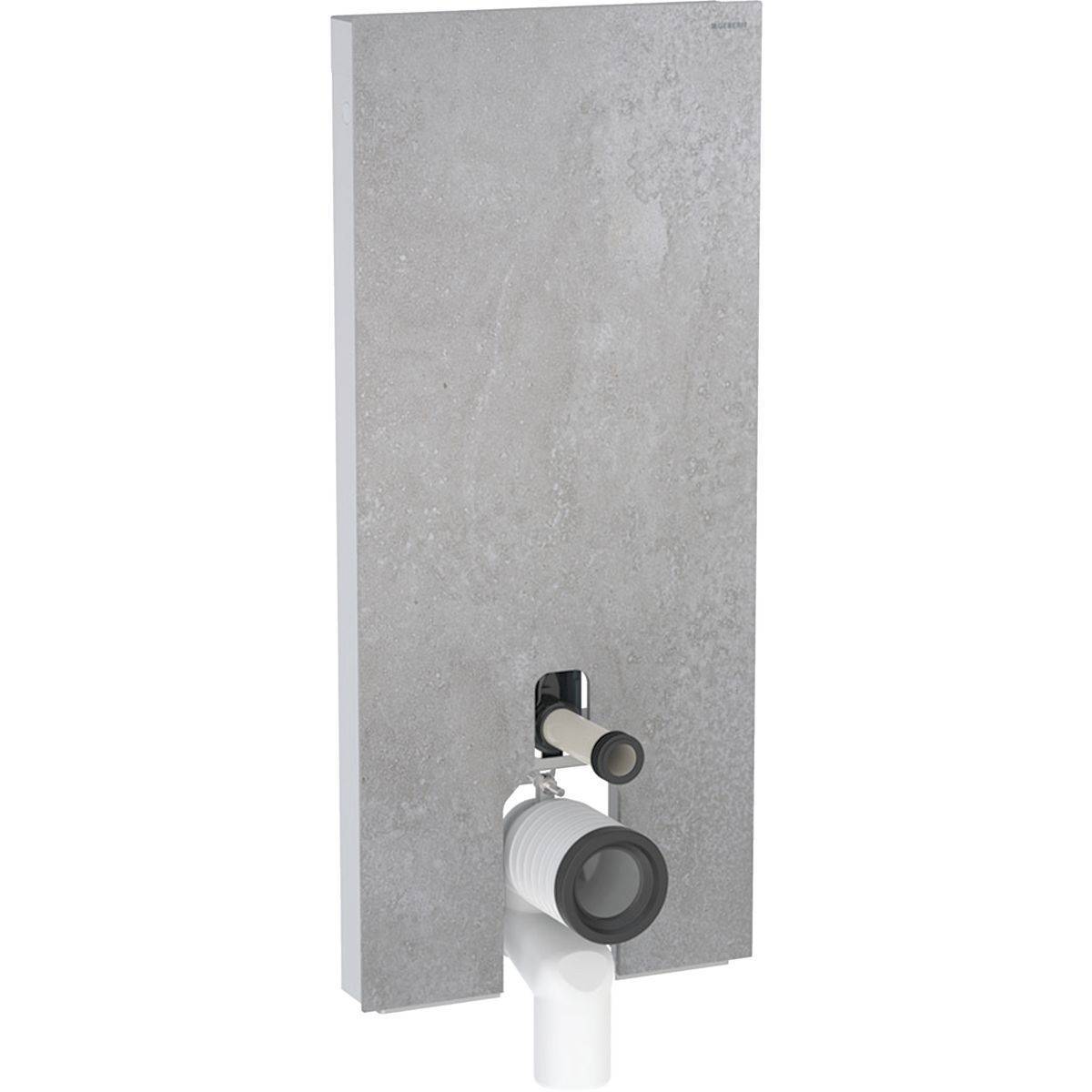 Geberit Monolith Sanitärmodul für Stand-WC, 114cm, Frontverkleidung aus Steinzeug