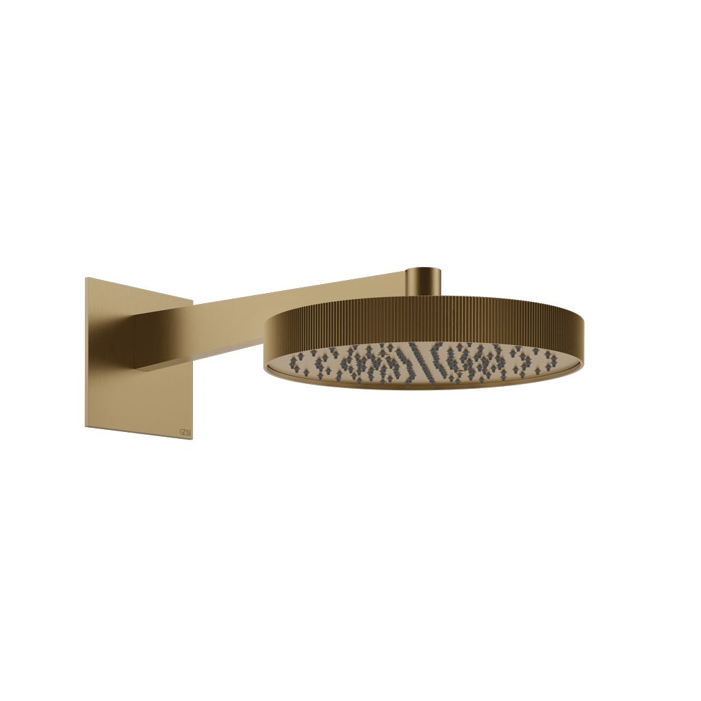 Gessi Inverso Rigato Kopfbrause warm bronze gebürstet