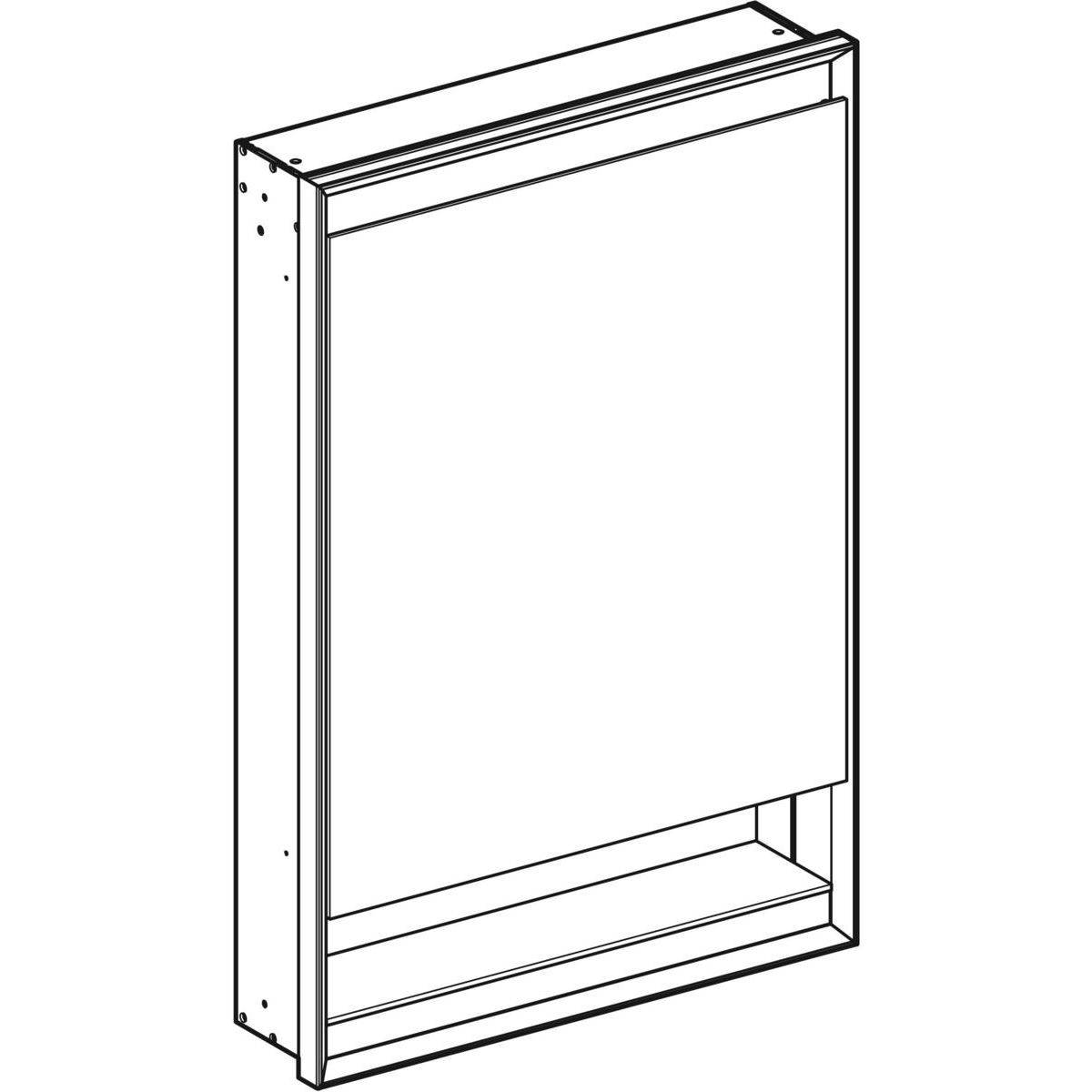 ONE Einbau-Spiegelschrank mit Nische und ComfortLight, 60 x 90 x 15cm