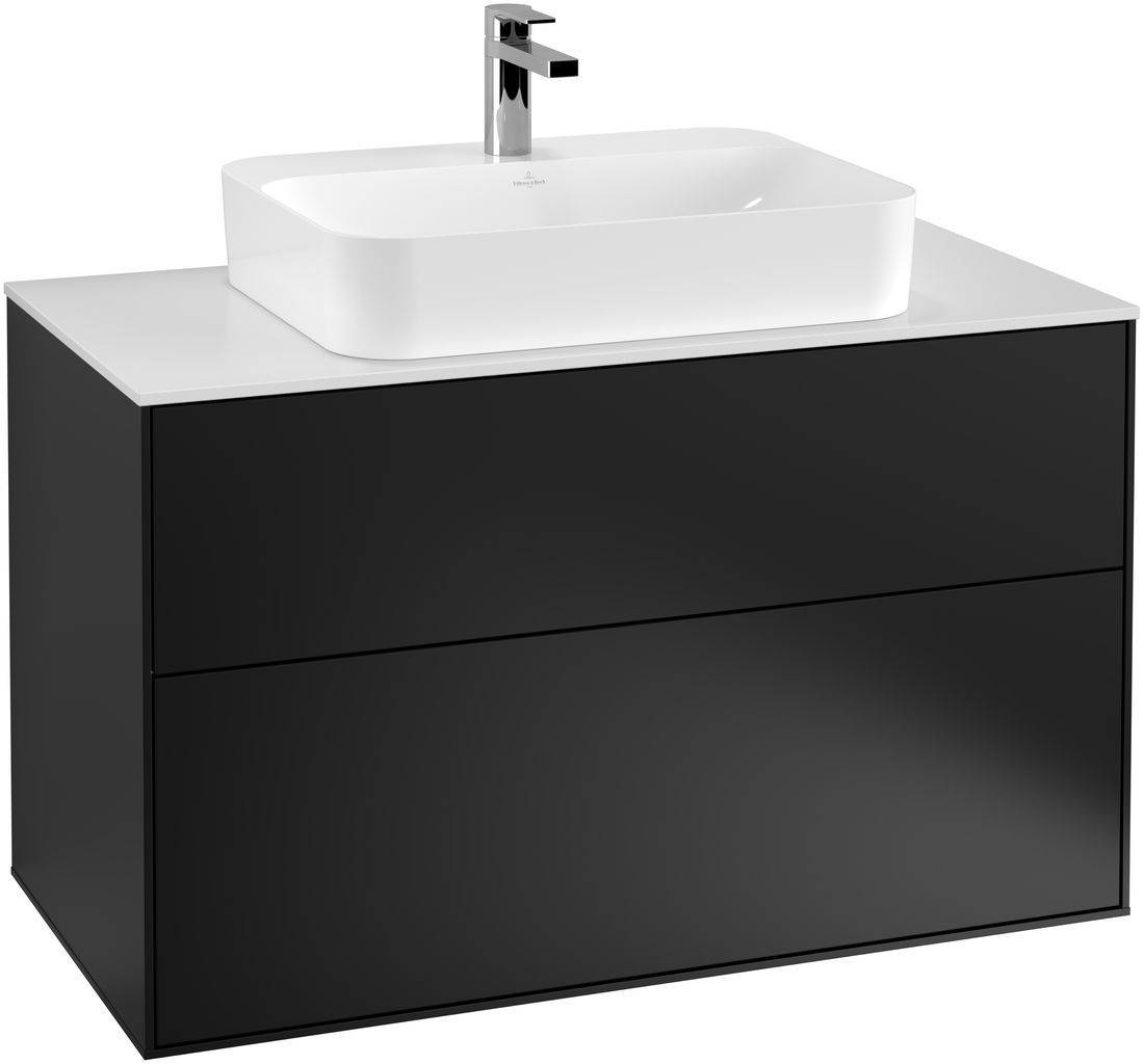 Villeroy & Boch Finion Waschtischunterschrank 1000 x 603 x 501mm, Abdeckplatte weiß matt