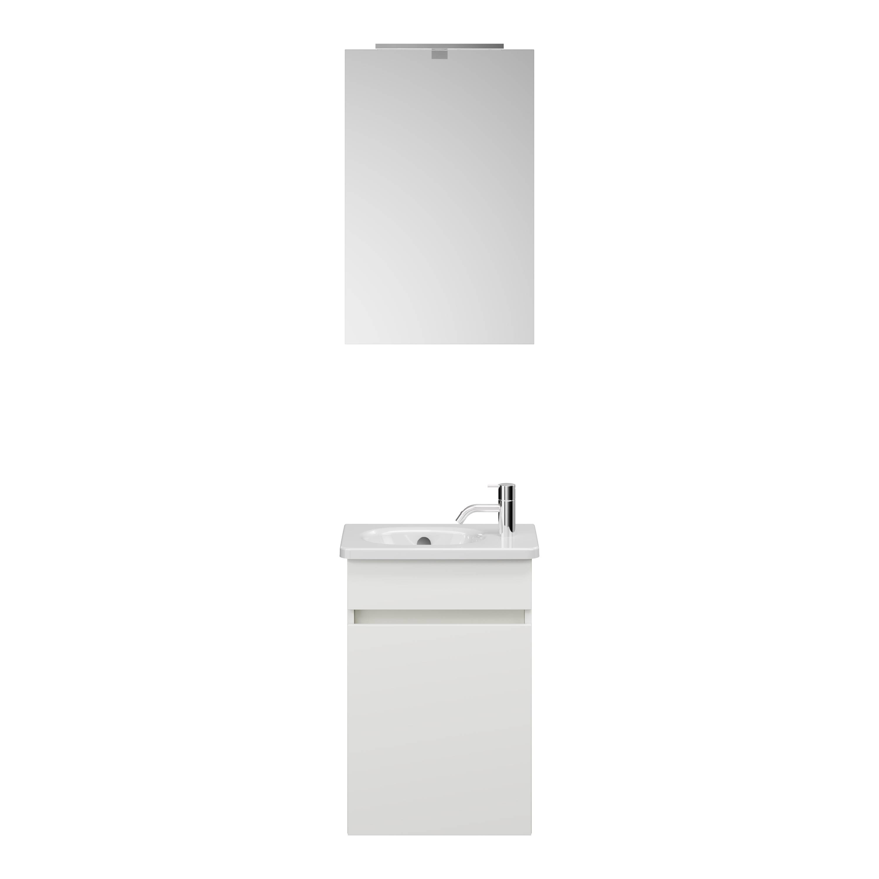 Rocio guest bathroom furniture set with mirror 450mm