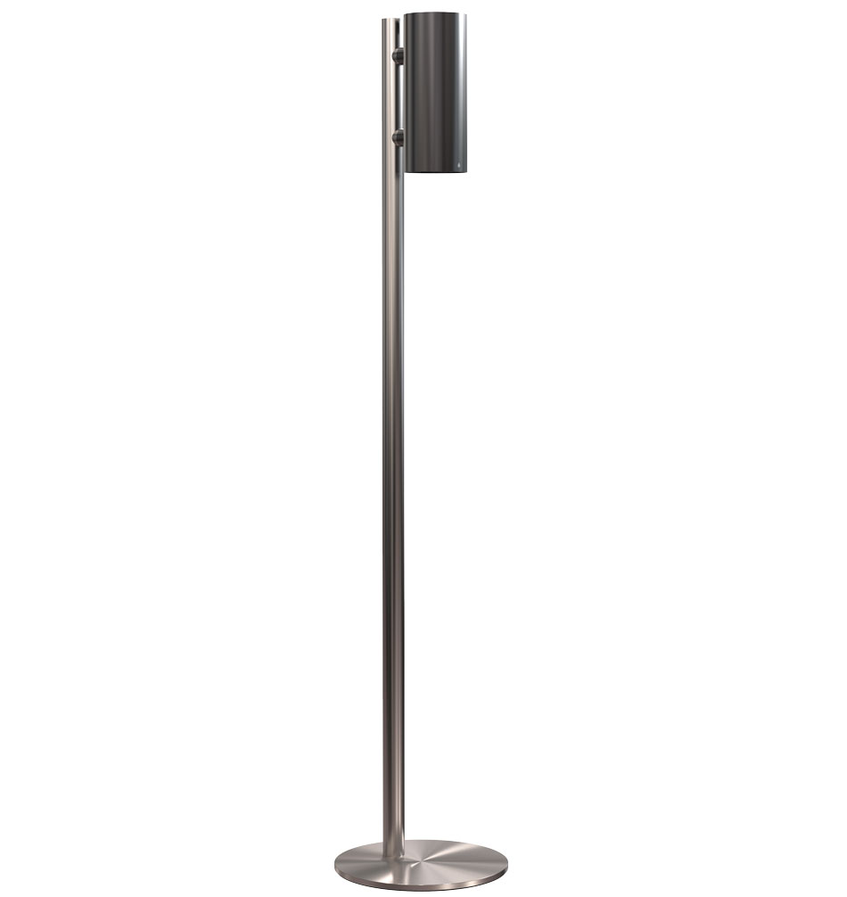 NOVA2 soap & disinfectant dispenser 1978 stainless steel brushed