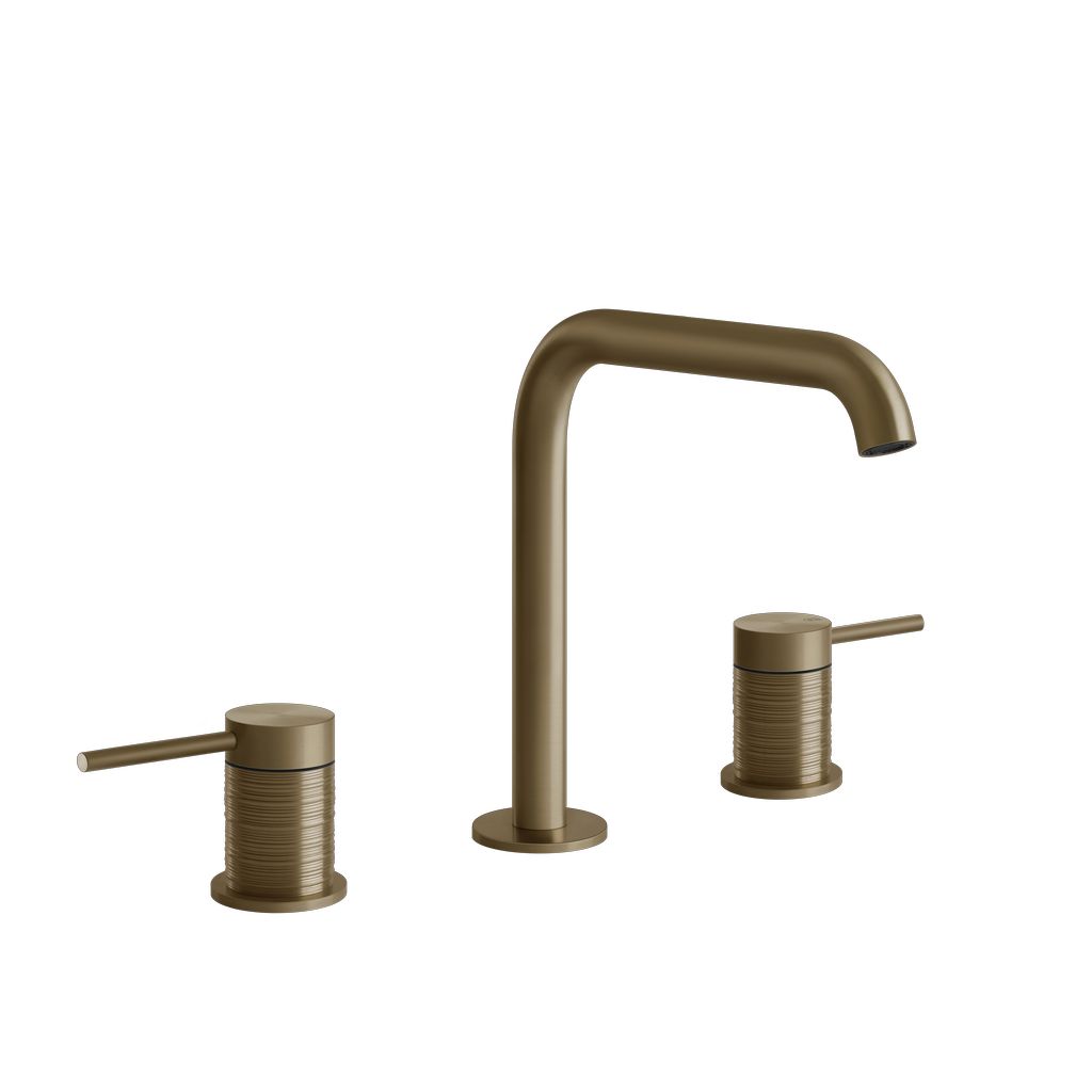 Gessi 316 Trame 3-Loch-Waschtischarmatur 162mm hoch
