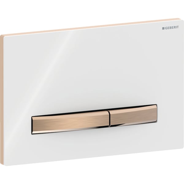 Sigma 50 WC-Betätigungsplatte rotgold/weiß