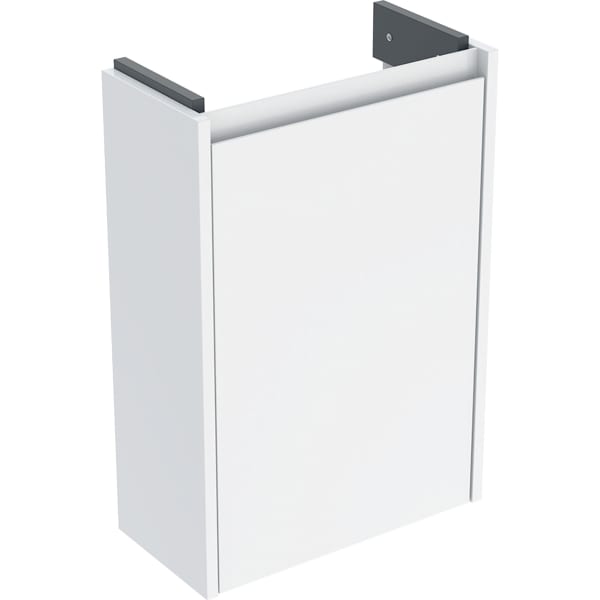 Geberit Renova Compact Unterschrank für Handwaschbecken, mit 1 Tür 41,2x60,5x20,1cm, weiß/lackiert seidenglanz