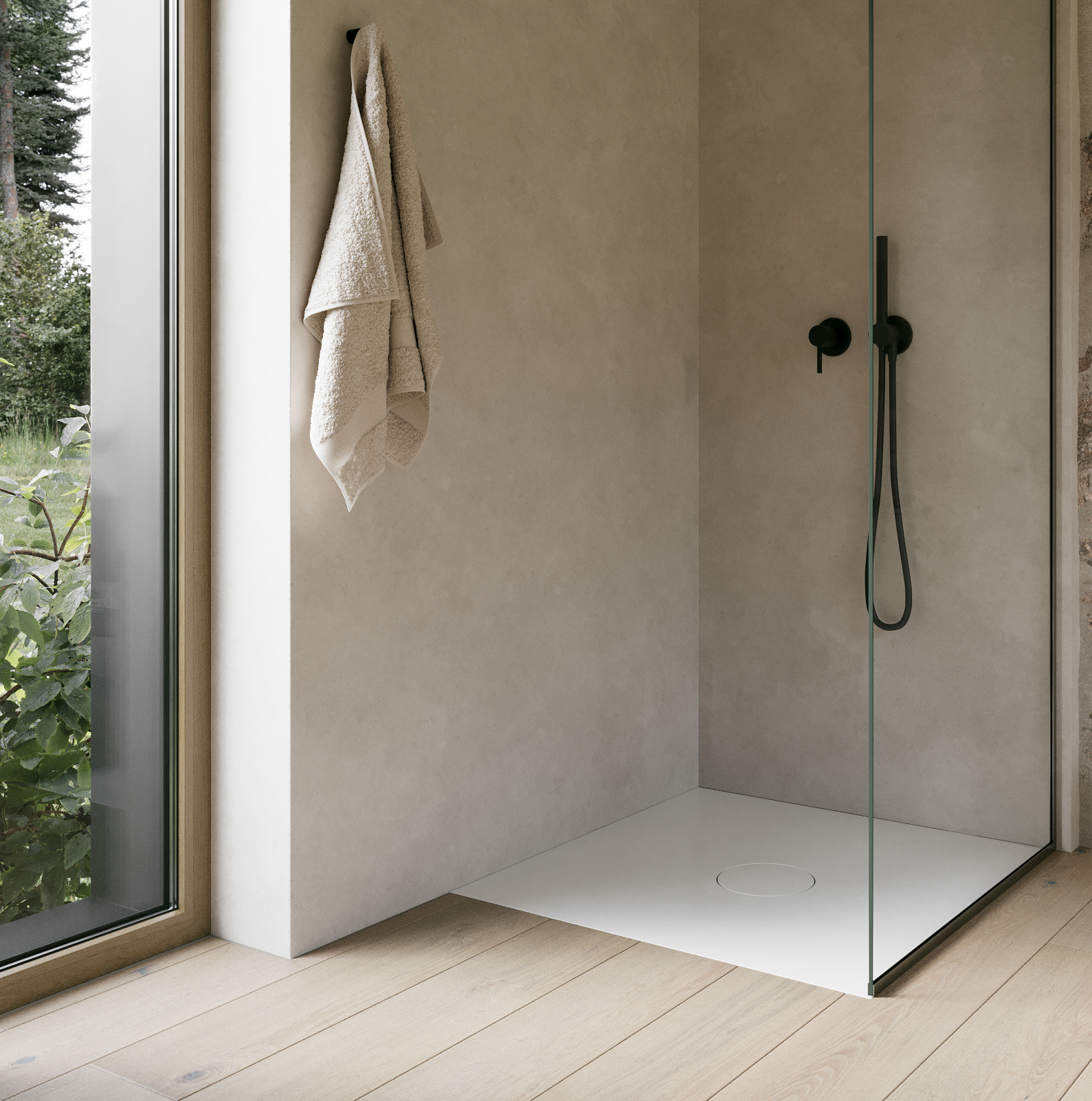 Air shower tile 90 x 90cm