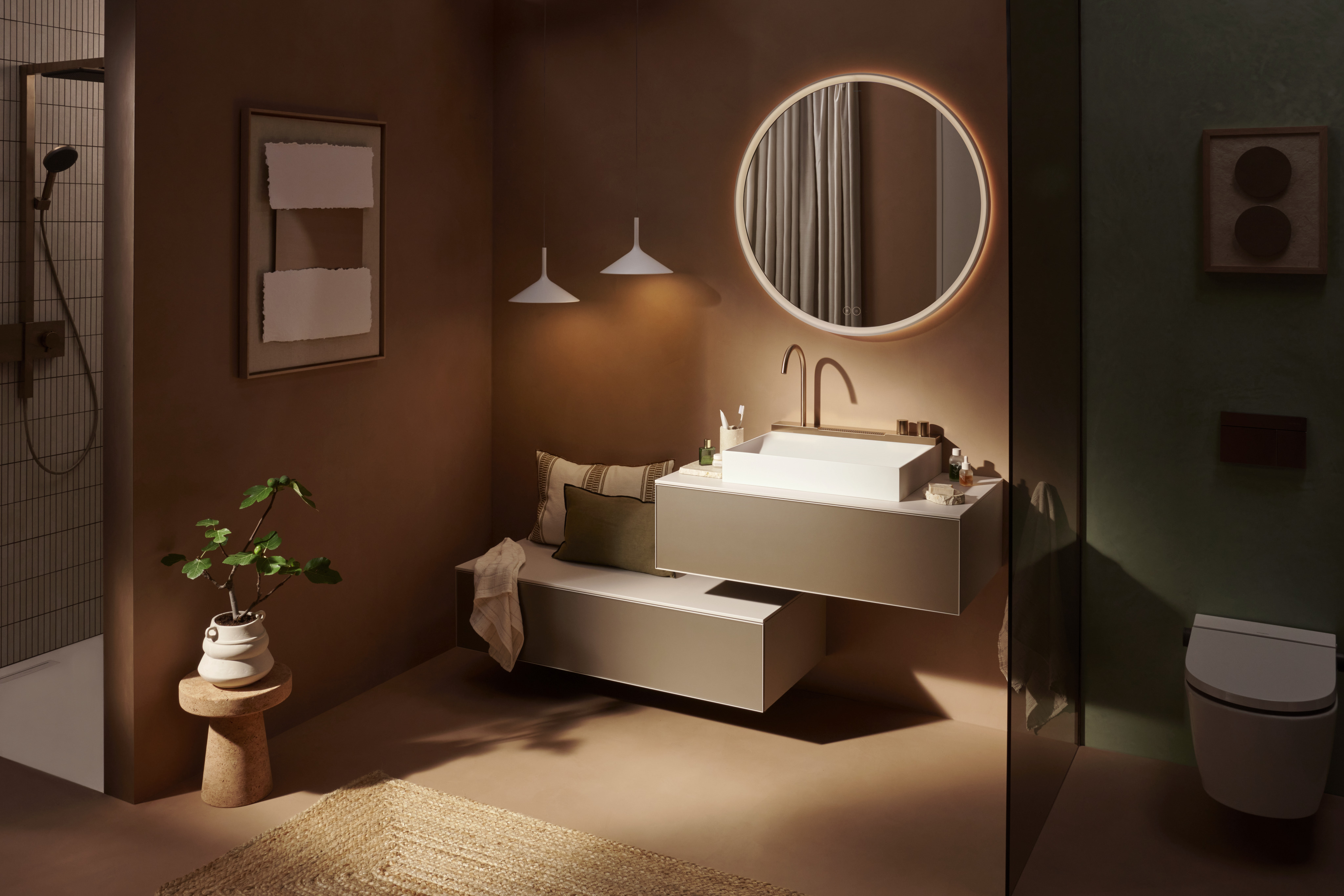 Raindance Alive Q shower system 210/340 2 spray types with ShowerSelect Comfort, water-saving