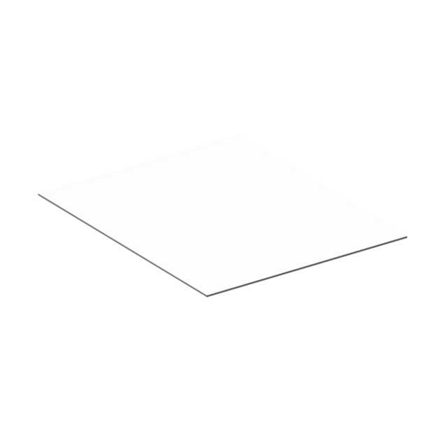 Edition 11 Art Abdeckplatte 400 x 4 x 483 mm Glas weiß