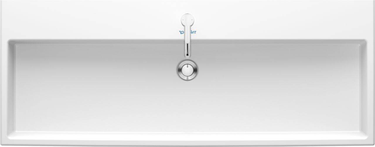 Vero Air furniture washbasin, 1200 x 470mm, with tap hole, with overflow