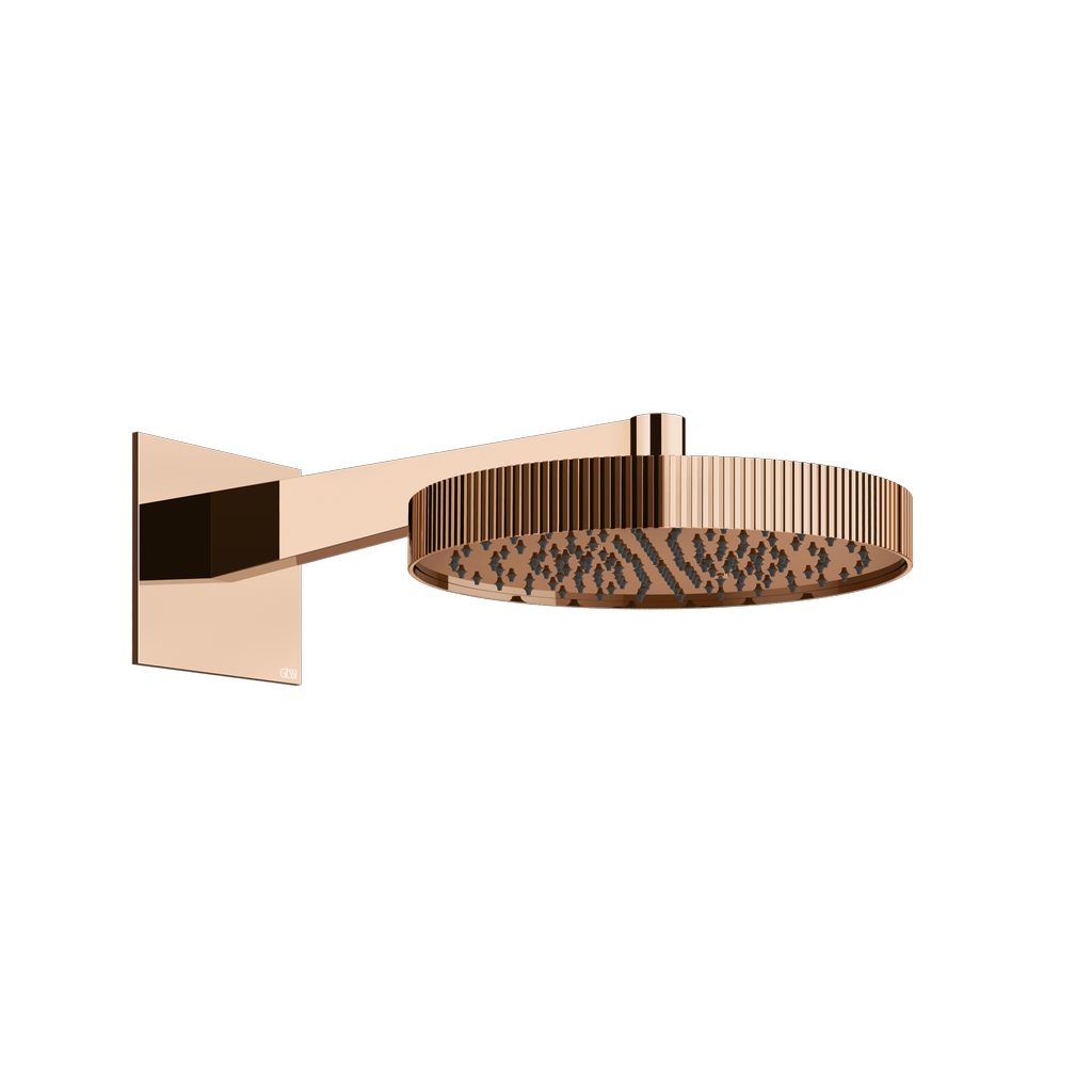 Gessi Incastri Kopfbrause, Rigato, Kupfer PVD