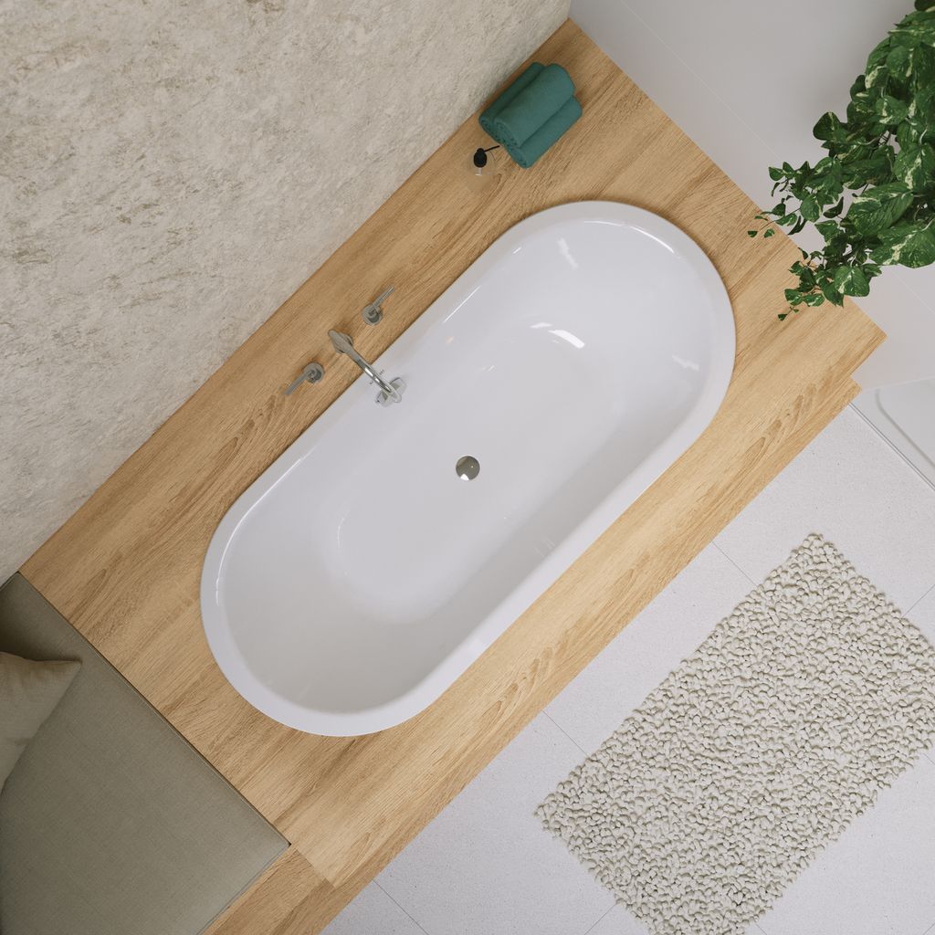 Classic Duo Oval-Badewanne; Modell 111; 1800 x 800 x 420mm
