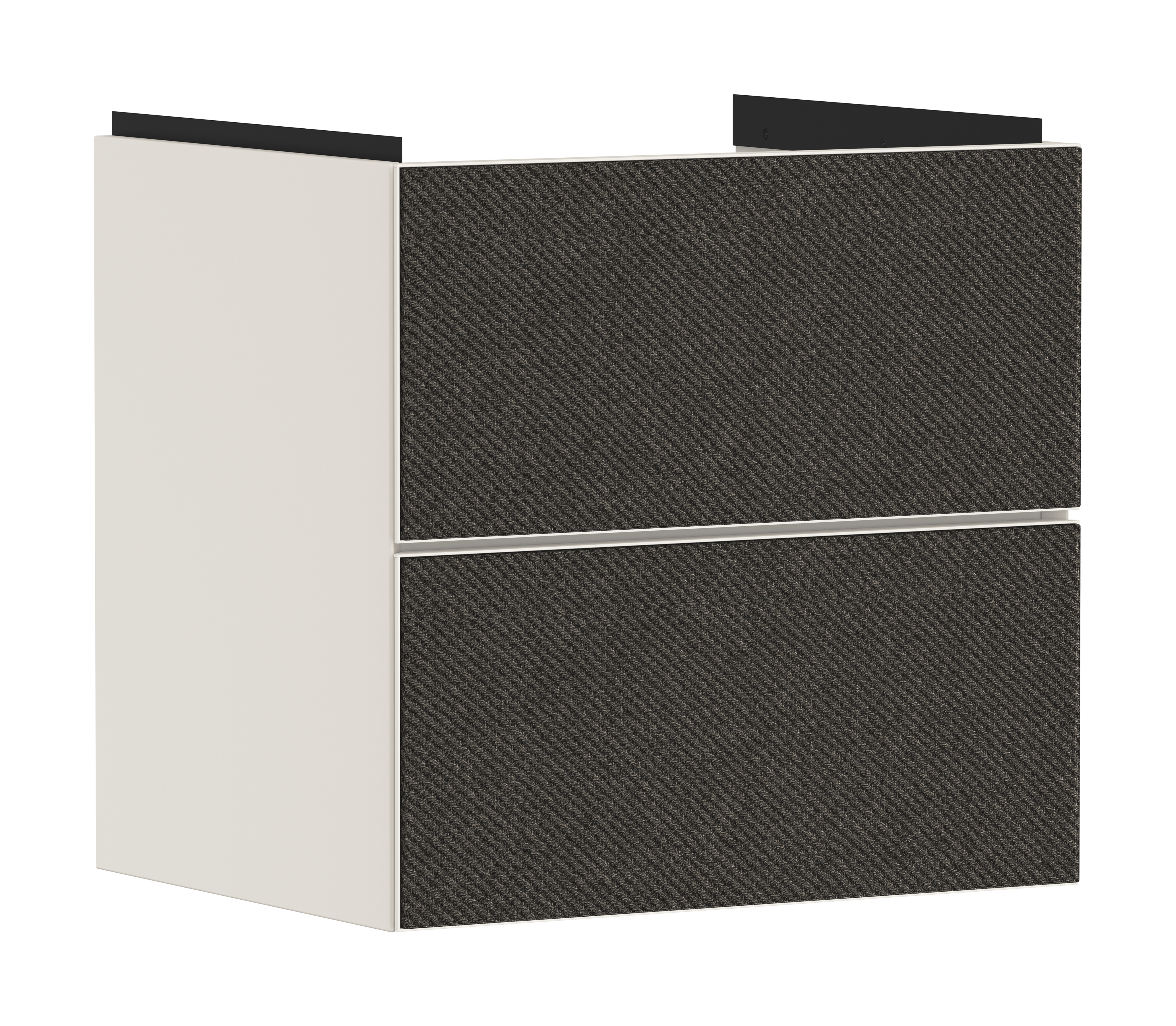 Hansgrohe Xevolos E Waschtischunterschrank 480mm Korpus sandbeige matt, Front Textil Dunkelgrau
