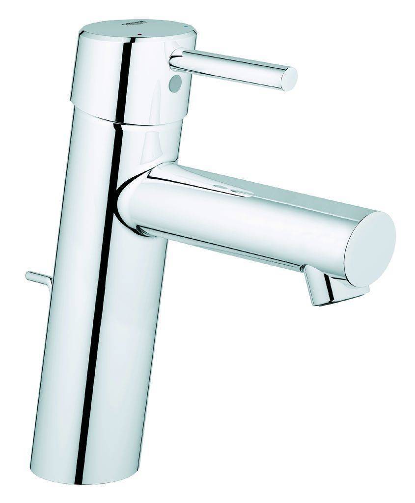 GROHE Concetto Einhand-Waschtischbatterie M-Size, mit Zugstangen-Ablaufgarnitur