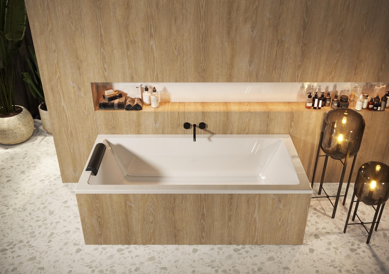 Castello Einbau-Badewanne 180 x 120cm
